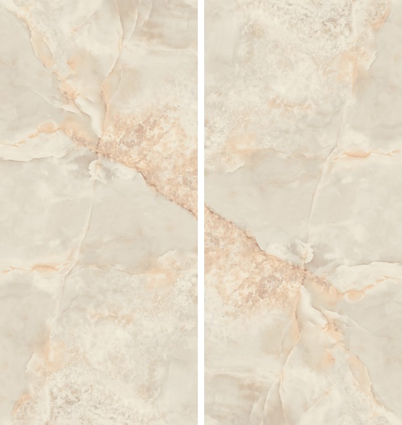 Okładzina ścienna do kuchni (Backsplash) ze spieku kwarcowego AB Aral Cream 120 x 260 cm, grubość 7 mm