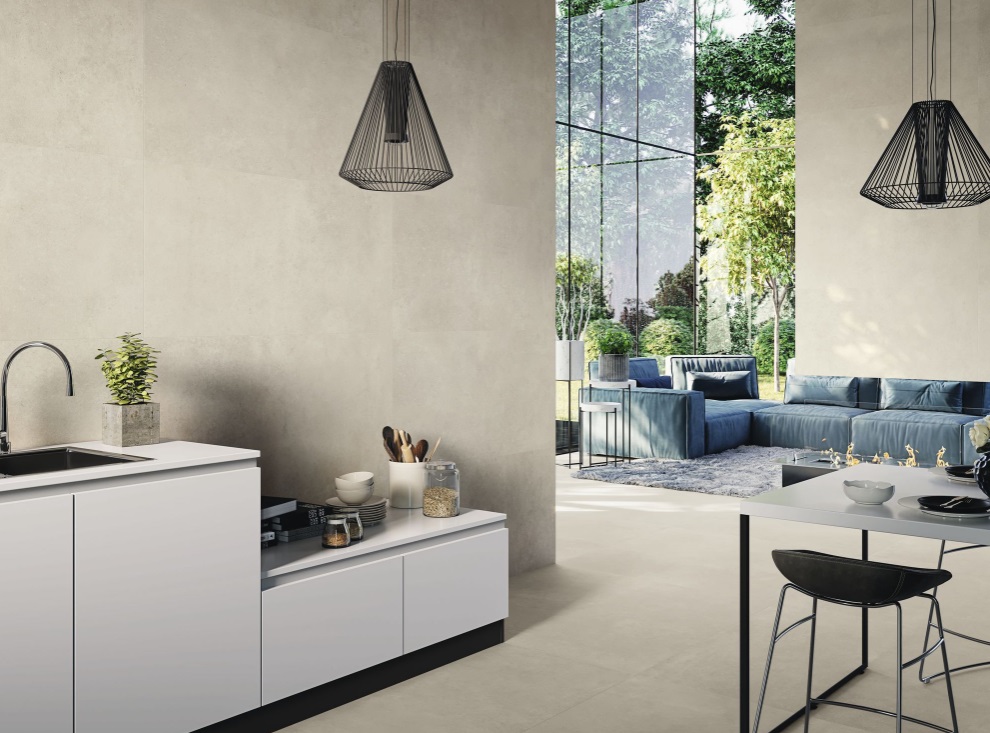 Fartuch kuchenny (Backsplash) ze spieku kwarcowego Baldocer Arkety Sand 120 x 240 cm, grubość 6 mm
