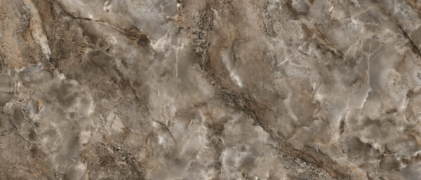 Fartuch kuchenny (Backsplash) ze spieku kwarcowego Aura Brown 120 x 280 cm, grubość 7 mm