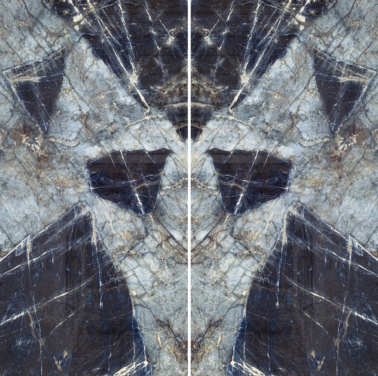 Spiek kwarcowy o wymiarach 320 x 160 cm, Franko Cristallo Azzurro na blat i okładzinę