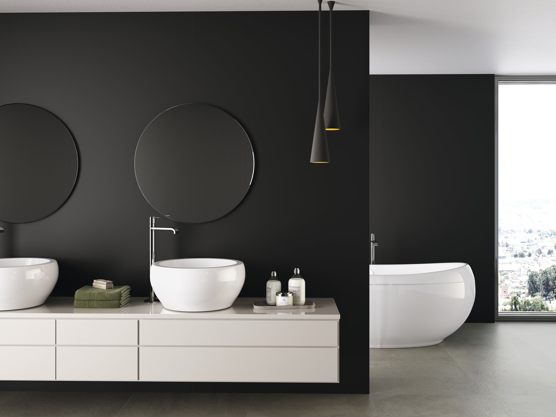 Fartuch kuchenny (Backsplash) ze spieku kwarcowego AB Black 120 x 260 cm, grubość 6 mm