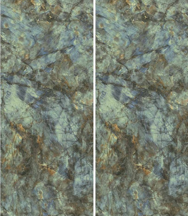 Okładzina ścienna do kuchni (Backsplash) ze spieku kwarcowego Rondine Canova Labradorite 120 x 280 cm, grubość 6 mm