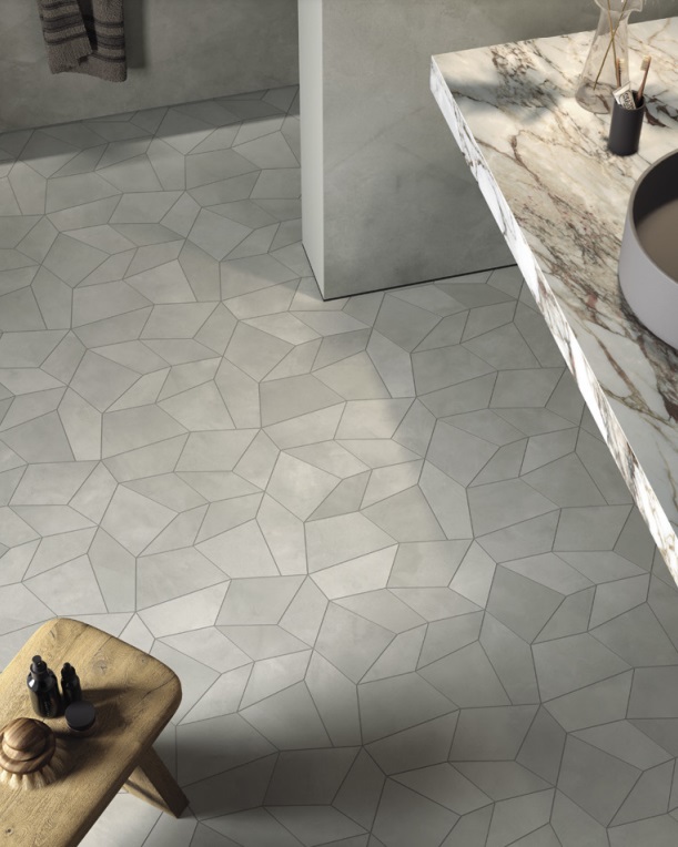 Fartuch kuchenny (Backsplash) ze spieku kwarcowego Mirage Clay CL02 Delight 120×278 cm, grubość 6 mm