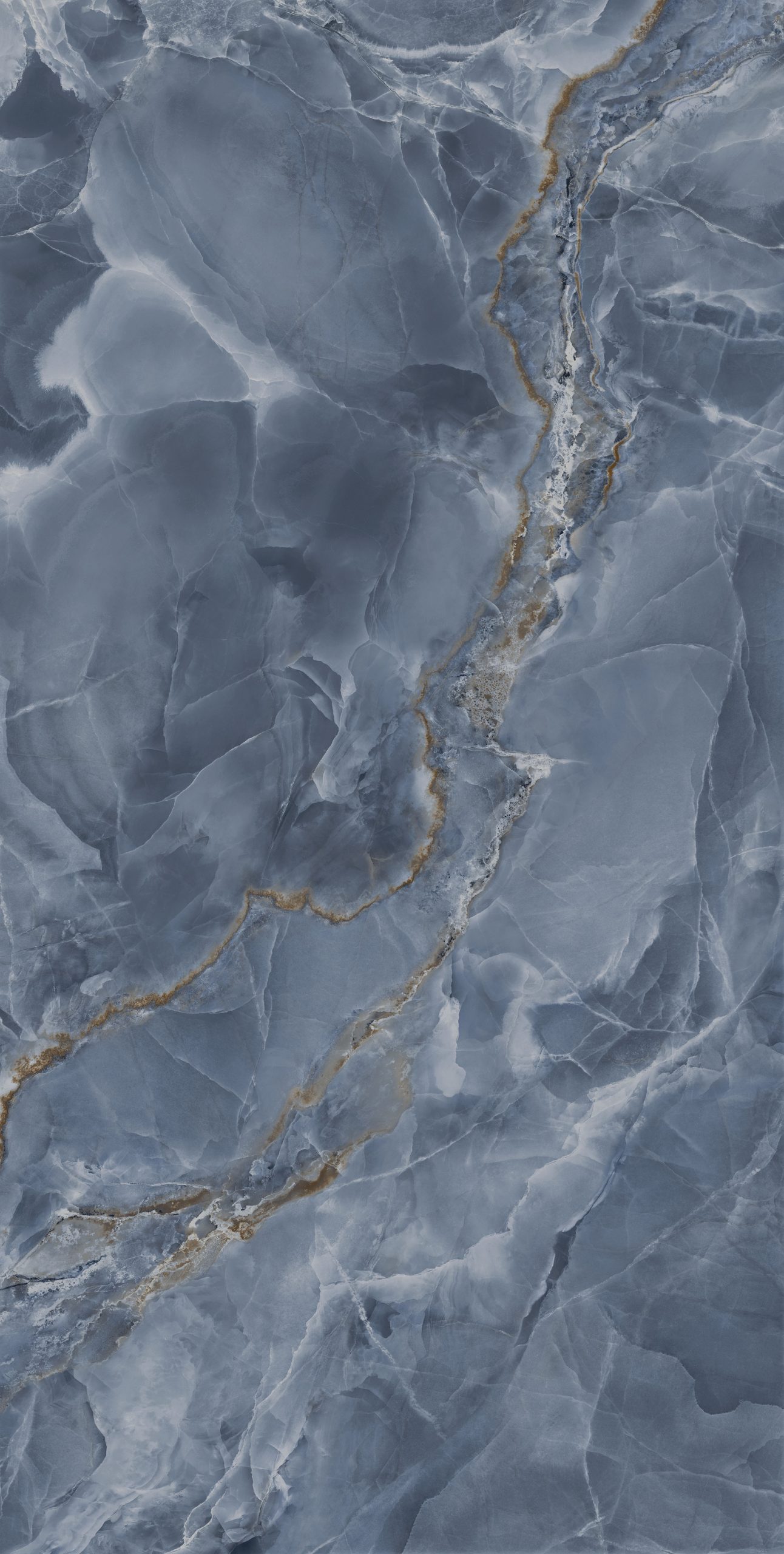 Okładzina ścienna do kuchni (Backsplash) ze spieku kwarcowego Franko Cobalt Onyx 320 x 160 cm, 6 mm