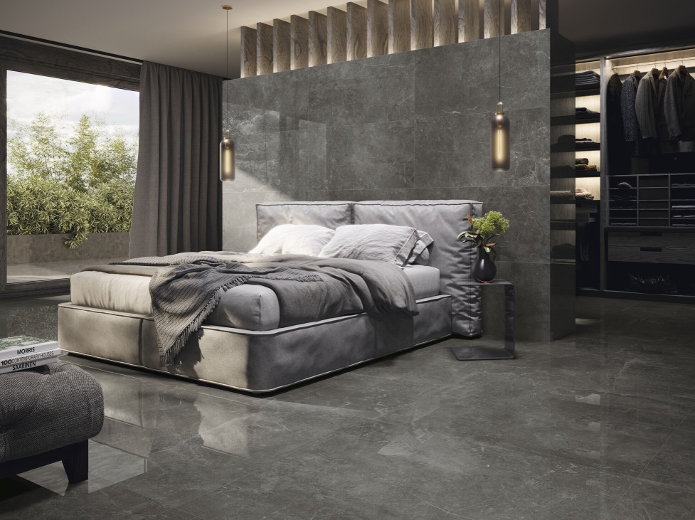 Okładzina ścienna do kuchni (Backsplash) ze spieku kwarcowego Baldocer Concept Black 120 x 260 cm, grubość 6 mm lub 7 mm