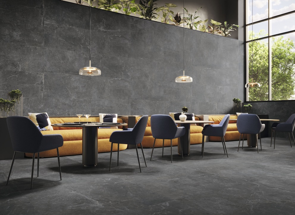 Okładzina ścienna do kuchni (Backsplash) ze spieku kwarcowego Baldocer Concept Black 120 x 260 cm, grubość 6 mm lub 7 mm