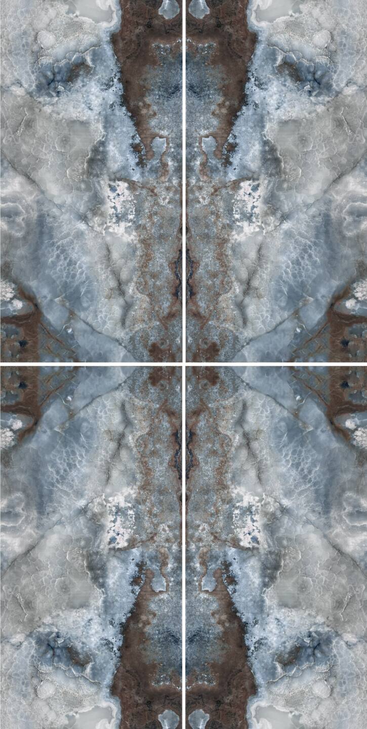 Spiek kwarcowy o wymiarach 320 x 160 cm, Franko Blue Nebula na blat i okładzinę