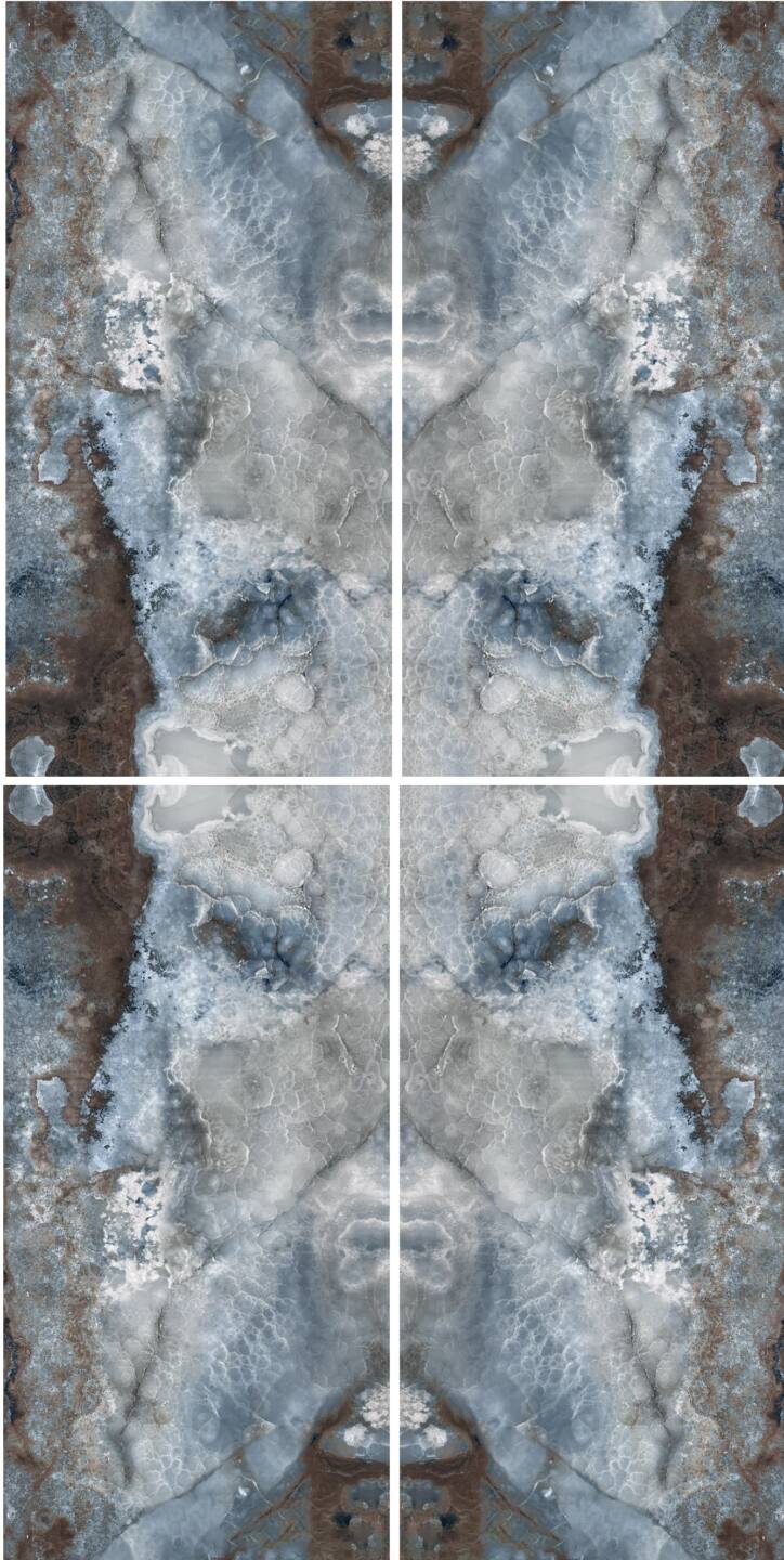 Spiek kwarcowy o wymiarach 320 x 160 cm, Franko Blue Nebula na blat i okładzinę