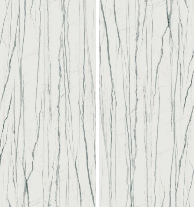 Okładzina ścienna do kuchni (Backsplash) ze spieku kwarcowego AB Daren Blanc 120 x 260 cm, grubość 7 mm