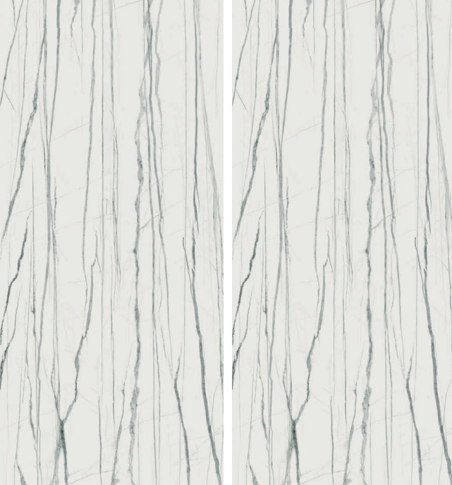 Okładzina ścienna do kuchni (Backsplash) ze spieku kwarcowego AB Daren Blanc 120 x 260 cm, grubość 7 mm