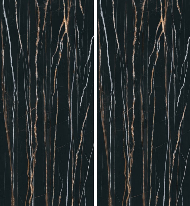 Fartuch kuchenny (Backsplash) ze spieku kwarcowego AB Daren Noir 120 x 260 cm, grubość 7 mm