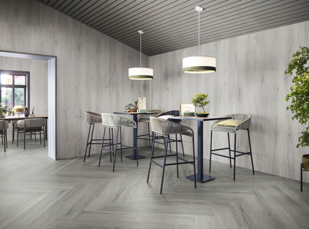 Fartuch kuchenny (Backsplash) ze spieku kwarcowego Baldocer Ducale Grey 120 x 260 cm, grubość 6 mm