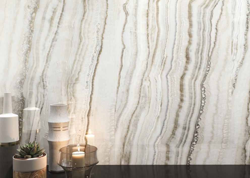Fartuch kuchenny (Backsplash) ze spieku kwarcowego Baldocer Elyt 120 x 260 cm, grubość 7 mm