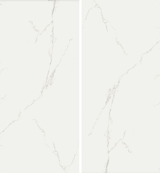 Fartuch kuchenny (Backsplash) ze spieku kwarcowego AB Finezza Bianco 120 x 260 cm, grubość 6 mm lub 7 mm
