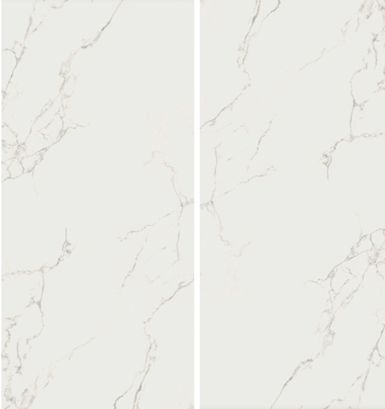 Fartuch kuchenny (Backsplash) ze spieku kwarcowego AB Finezza Bianco 120 x 260 cm, grubość 6 mm lub 7 mm