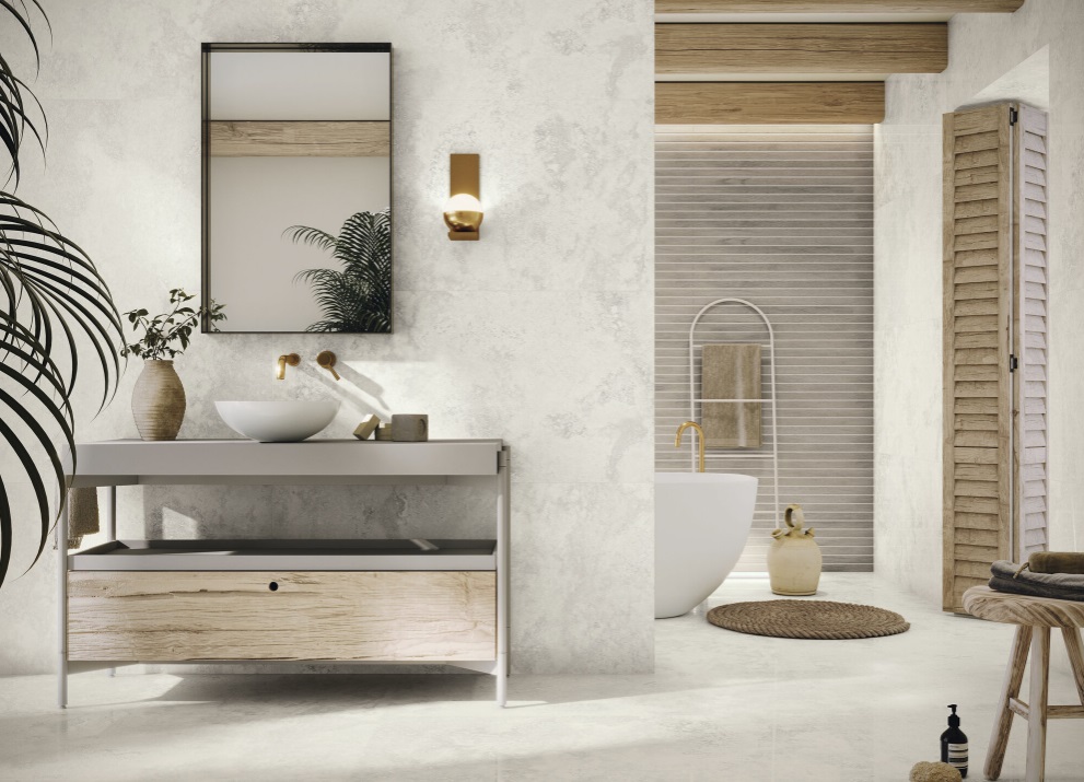 Okładzina ścienna do kuchni (Backsplash) ze spieku kwarcowego Baldocer Florence Bianco 120 x 260 cm, grubość 6 mm