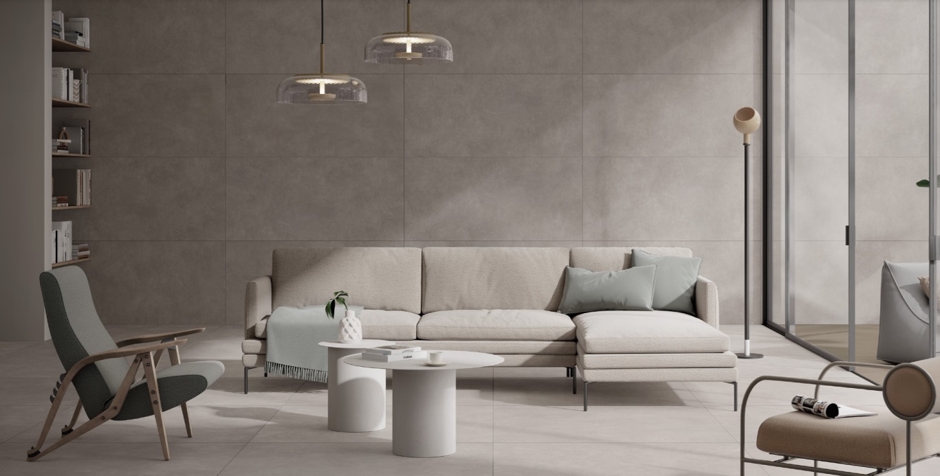 Okładzina ścienna do kuchni (Backsplash) ze spieku kwarcowego Mirage Glocal GC11 Nebula 120×278 cm, grubość 6 mm