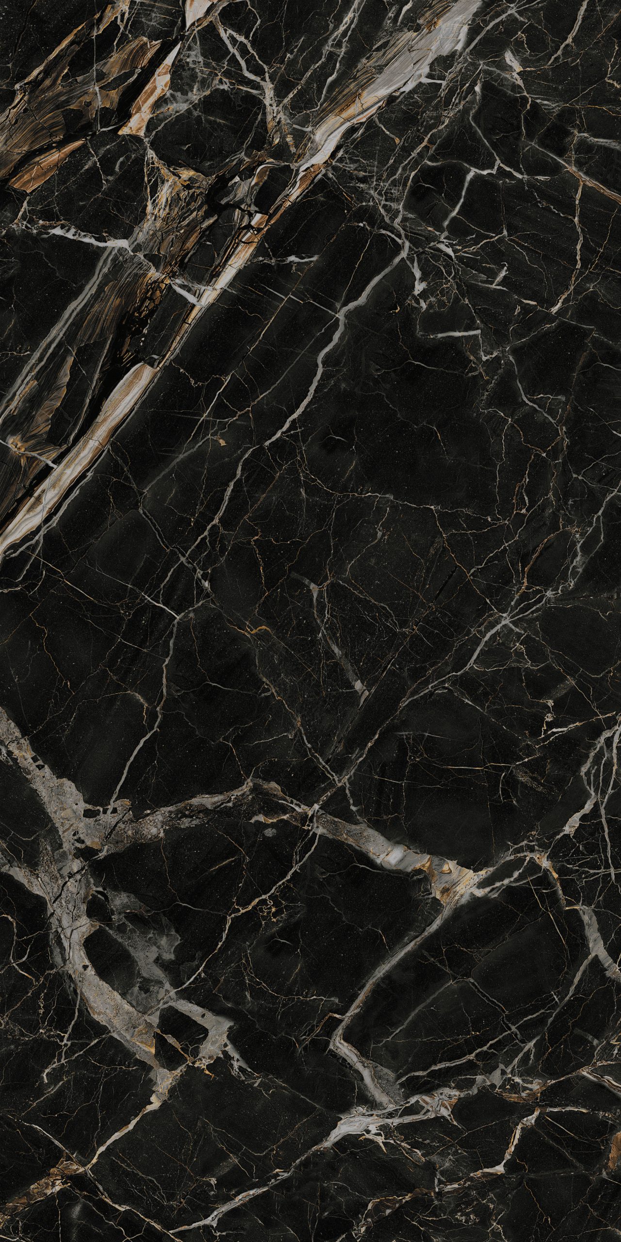 Fartuch kuchenny (Backsplash) ze spieku kwarcowego Franko Golden Black 160 x 320 cm, grubość 6 mm