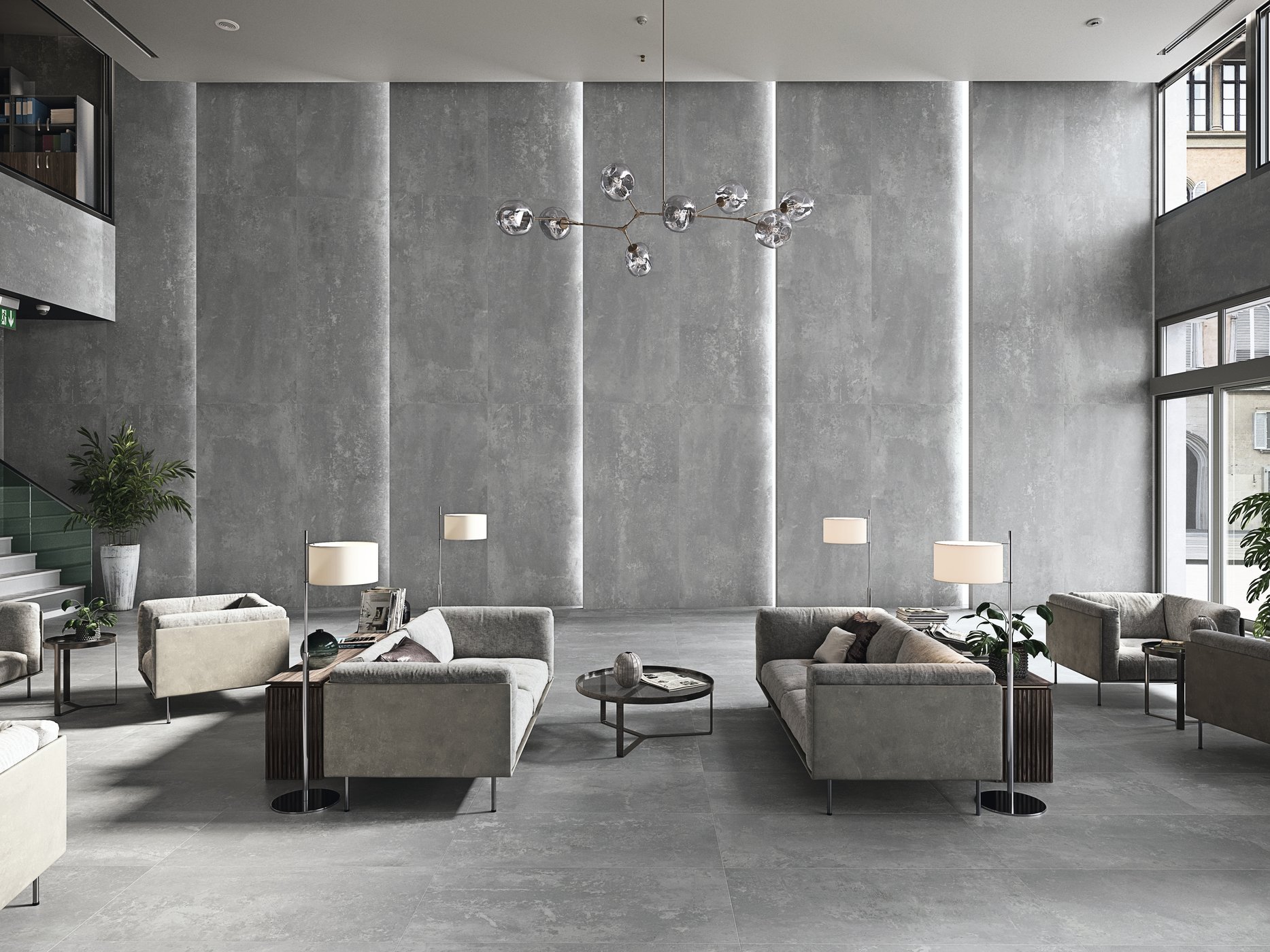 Okładzina ścienna do kuchni (Backsplash) ze spieku kwarcowego AB Halden Steel 120 x 260 cm, grubość 7 mm