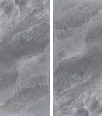Okładzina ścienna do kuchni (Backsplash) ze spieku kwarcowego Rondine Himalaya Black 120 x 280 cm, grubość 6 mm