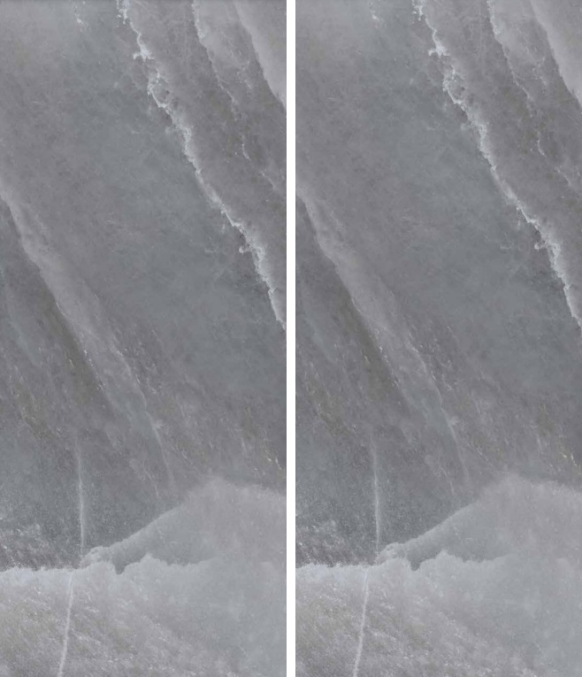 Okładzina ścienna do kuchni (Backsplash) ze spieku kwarcowego Rondine Himalaya Black 120 x 280 cm, grubość 6 mm