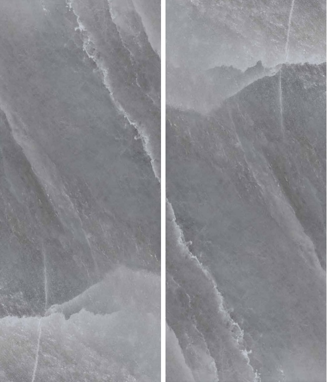 Okładzina ścienna do kuchni (Backsplash) ze spieku kwarcowego Rondine Himalaya Black 120 x 280 cm, grubość 6 mm
