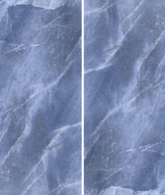 Fartuch kuchenny (Backsplash) ze spieku kwarcowego Rondine Himalaya Light Blue 120 x 280 cm, grubość 6 mm