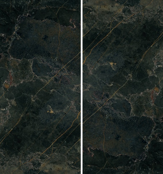 Okładzina ścienna do kuchni (Backsplash) ze spieku kwarcowego AB Icaro Dark 120 x 260 cm, grubość 7 mm