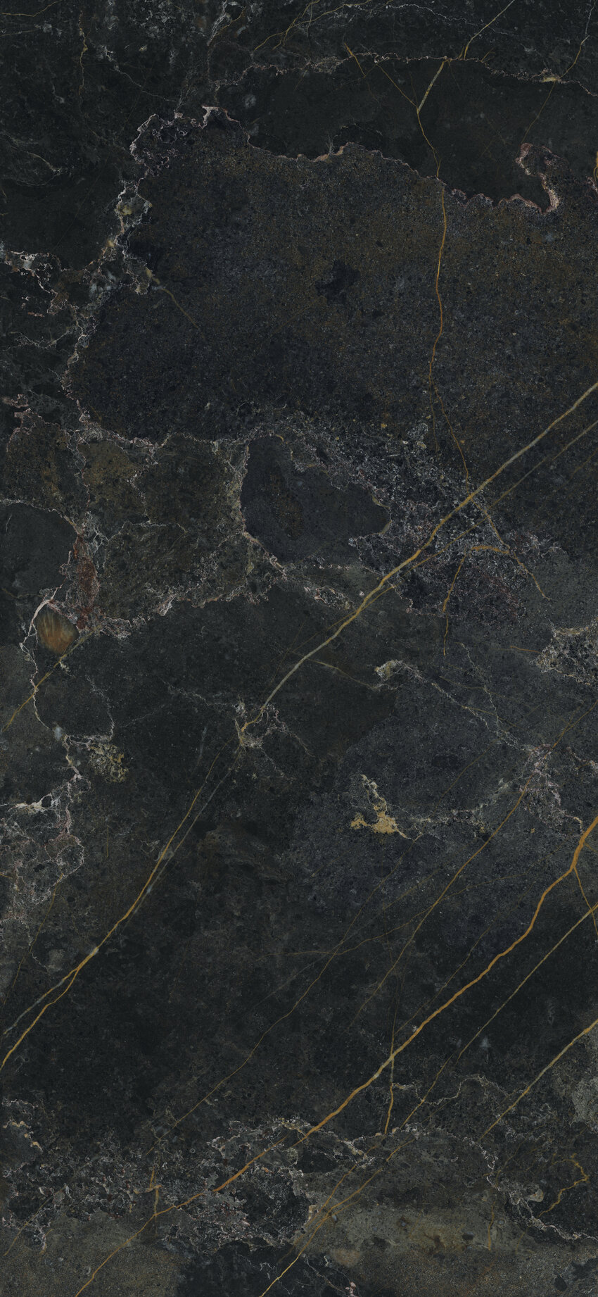 Okładzina ścienna do kuchni (Backsplash) ze spieku kwarcowego AB Icaro Dark 120 x 260 cm, grubość 7 mm