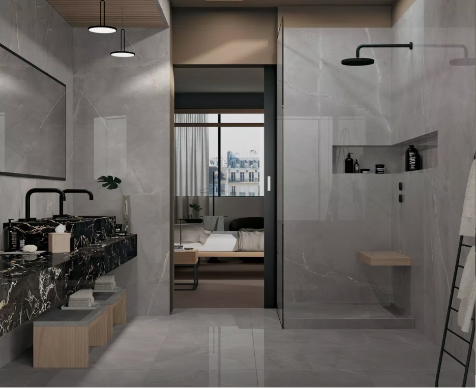 Fartuch kuchenny (Backsplash) ze spieku kwarcowego Mirage Jewels JW16 Raymi 120×278 cm lub 160×320 cm, grubość 6 mm