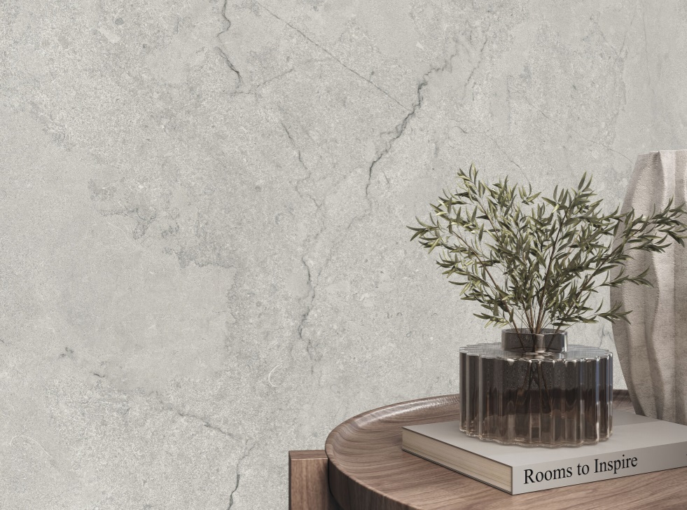 Fartuch kuchenny (Backsplash) ze spieku kwarcowego Baldocer Kronos Taupe 120 x 280 cm, grubość 6 mm