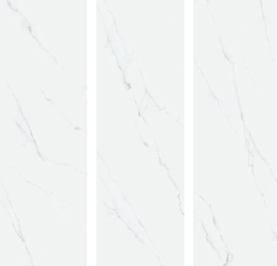 Okładzina ścienna do kuchni (Backsplash) ze spieku kwarcowego Alaplana Lincon White 120 x 280 cm, grubość 6 mm