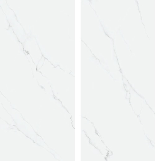 Okładzina ścienna do kuchni (Backsplash) ze spieku kwarcowego Alaplana Lincon White 120 x 280 cm, grubość 6 mm