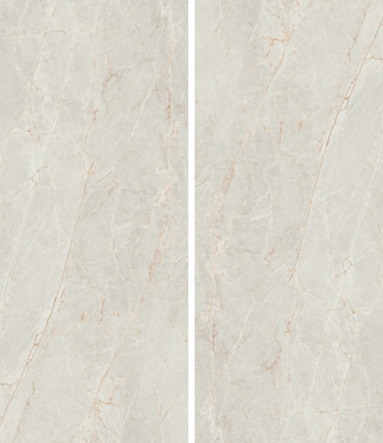 Okładzina ścienna do kuchni (Backsplash) ze spieku kwarcowego AB Majestic Pearl 120 x 280 cm, grubość 6 mm lub 7 mm