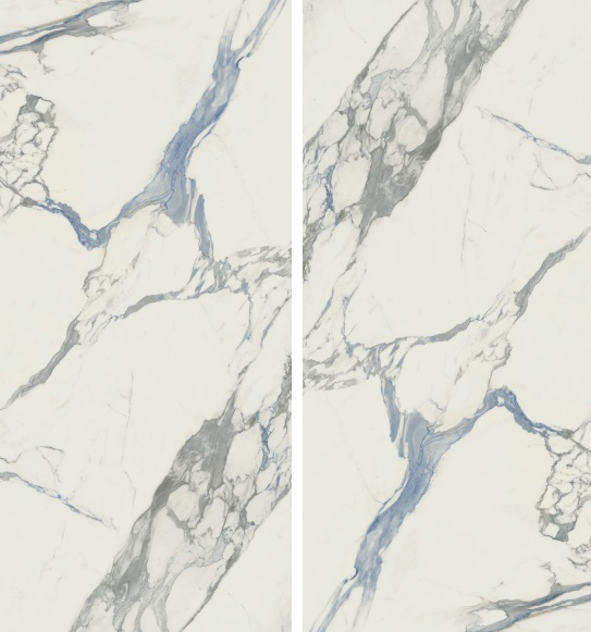 Okładzina ścienna do kuchni (Backsplash) ze spieku kwarcowego AB Medici Blue 120 x 260 cm, grubość 6 mm lub 7 mm