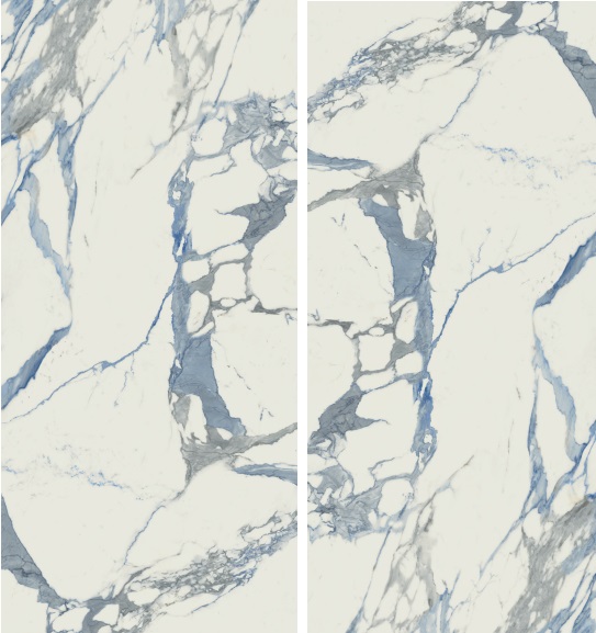 Okładzina ścienna do kuchni (Backsplash) ze spieku kwarcowego AB Medici Blue 120 x 260 cm, grubość 6 mm lub 7 mm