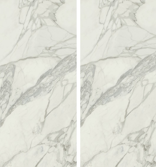 Fartuch kuchenny (Backsplash) ze spieku kwarcowego AB Medici White 120 x 260 cm, grubość 6 mm lub 7 mm