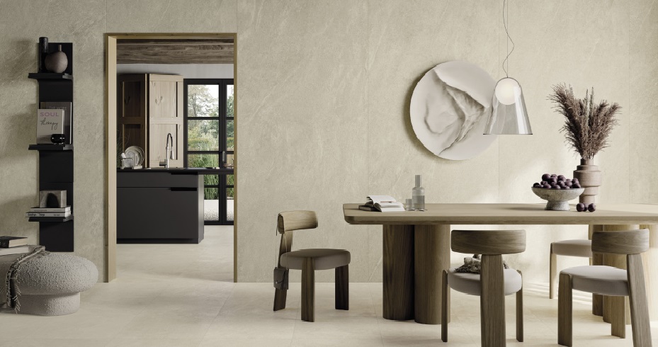 Fartuch kuchenny (Backsplash) ze spieku kwarcowego Mirage Motley MT01 Rio 120 x 278 cm, grubość 6 mm