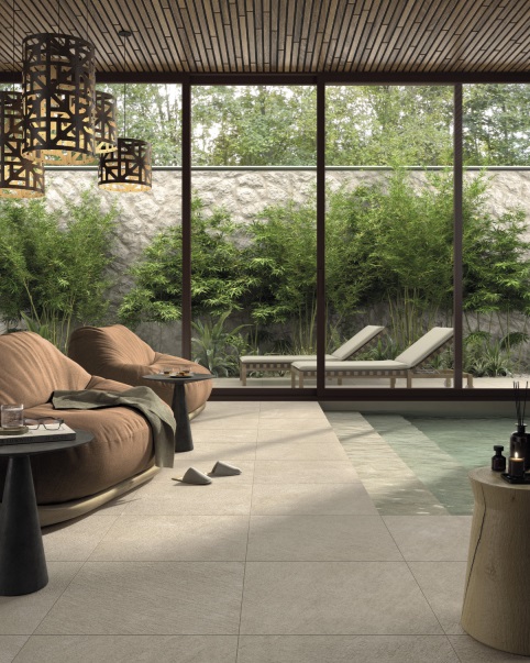 Okładzina ścienna do kuchni (Backsplash) ze spieku kwarcowego Mirage Motley MT03 Wembley 120 x 278 cm, grubość 6 mm