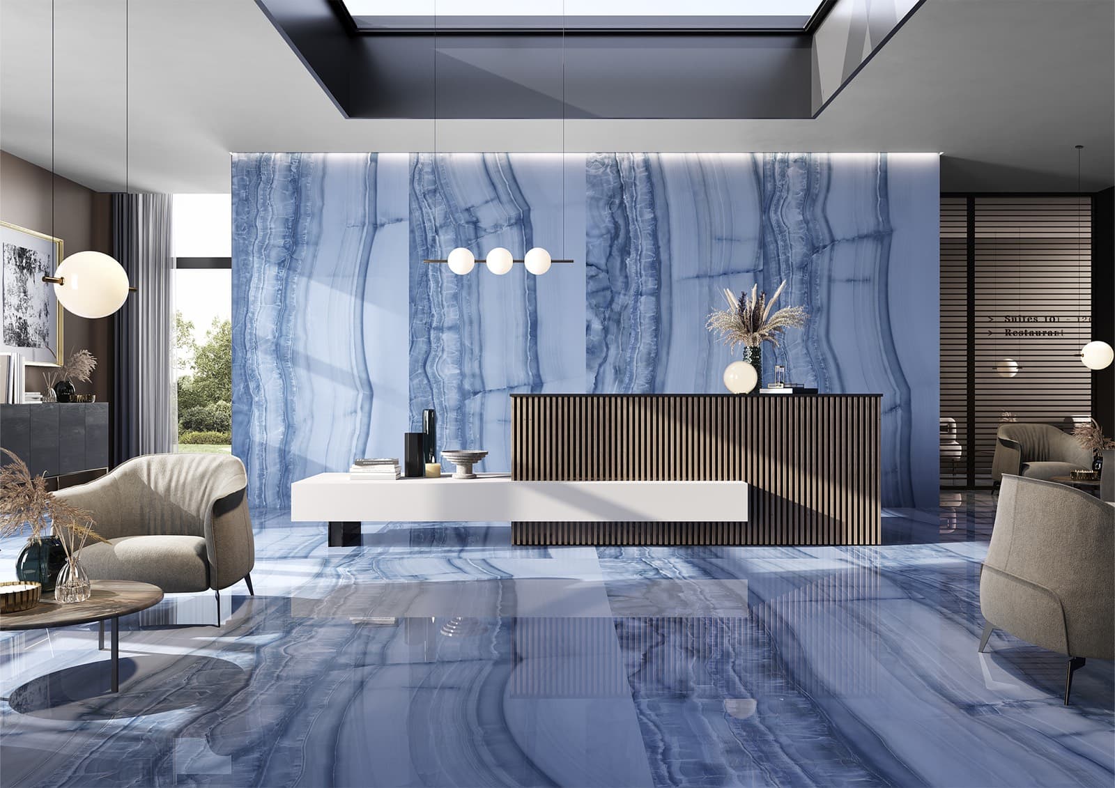Fartuch kuchenny (Backsplash) ze spieku kwarcowego Ava Nautilus 120 x 280 cm, grubość 6 mm
