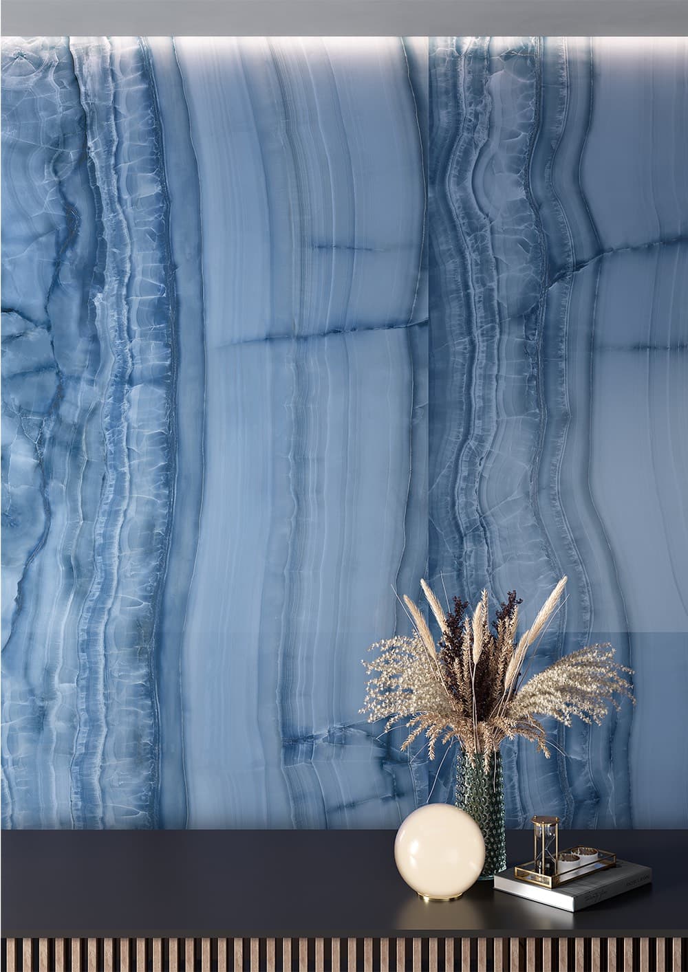 Fartuch kuchenny (Backsplash) ze spieku kwarcowego Ava Nautilus 120 x 280 cm, grubość 6 mm
