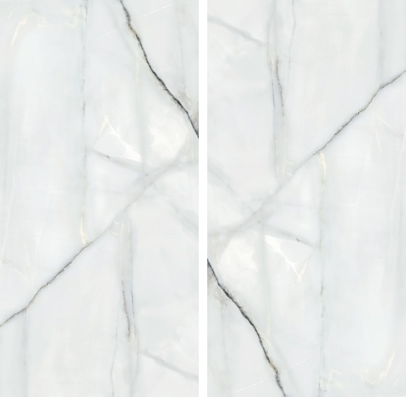 Fartuch kuchenny (Backsplash) ze spieku kwarcowego AB Newbury White 120 x 240 cm, grubość 7 mm