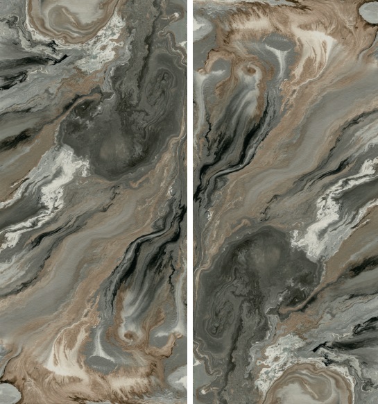Okładzina ścienna do kuchni (Backsplash) ze spieku kwarcowego Baldocer Nexside Bron 120 x 260 cm, grubość 7 mm