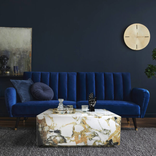 Stolik Franko Neyo ze spieku kwarcowego Franko Gold Beauty 60×60