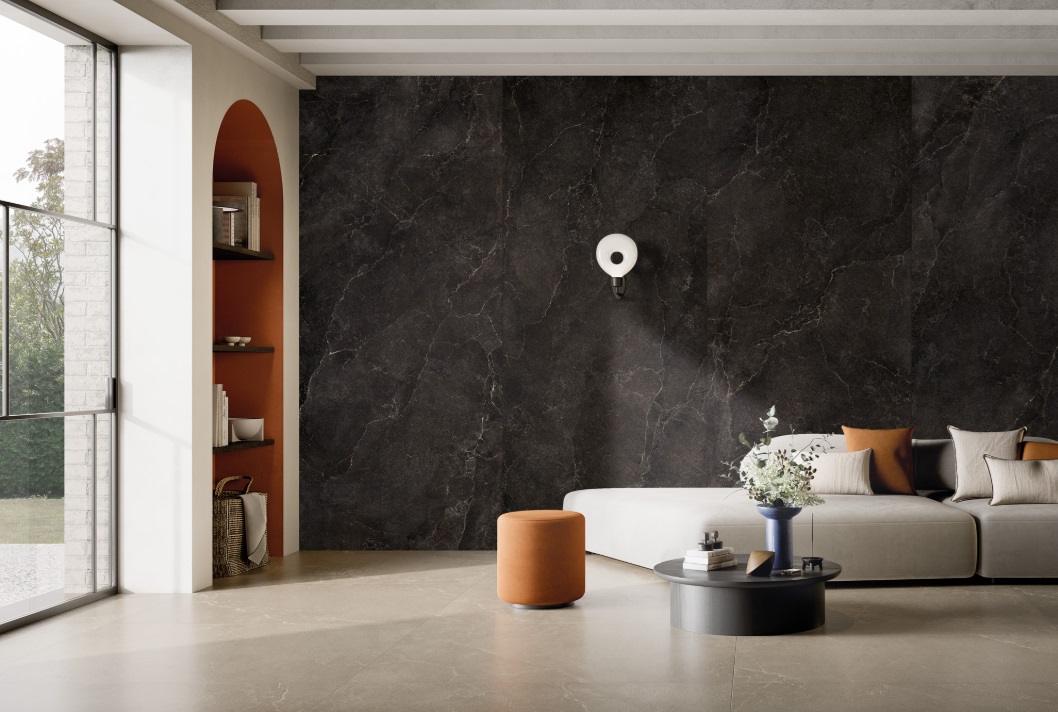 Fartuch kuchenny (Backsplash) ze spieku kwarcowego Ava Noble Stone Dark 120 x 280 cm, grubość 6 mm