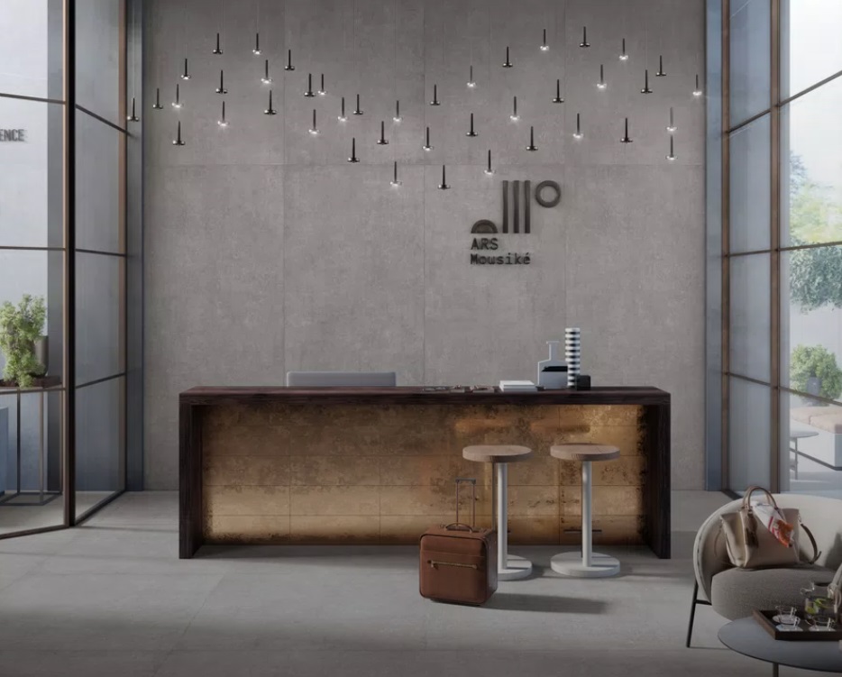Fartuch kuchenny (Backsplash) ze spieku kwarcowego Mirage Nyuma NY02 Portland 120×278 cm, grubość 6 mm