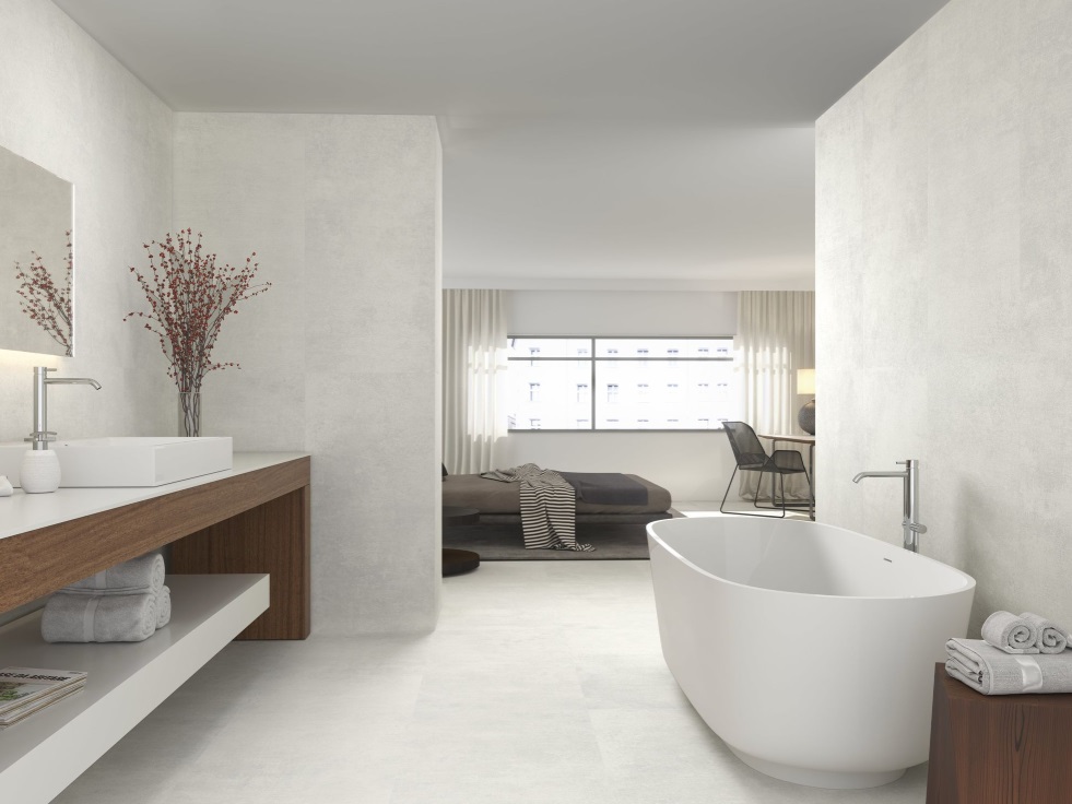 Okładzina ścienna do kuchni (Backsplash) ze spieku kwarcowego Baldocer Oneway White 120 x 260 cm, grubość 7 mm