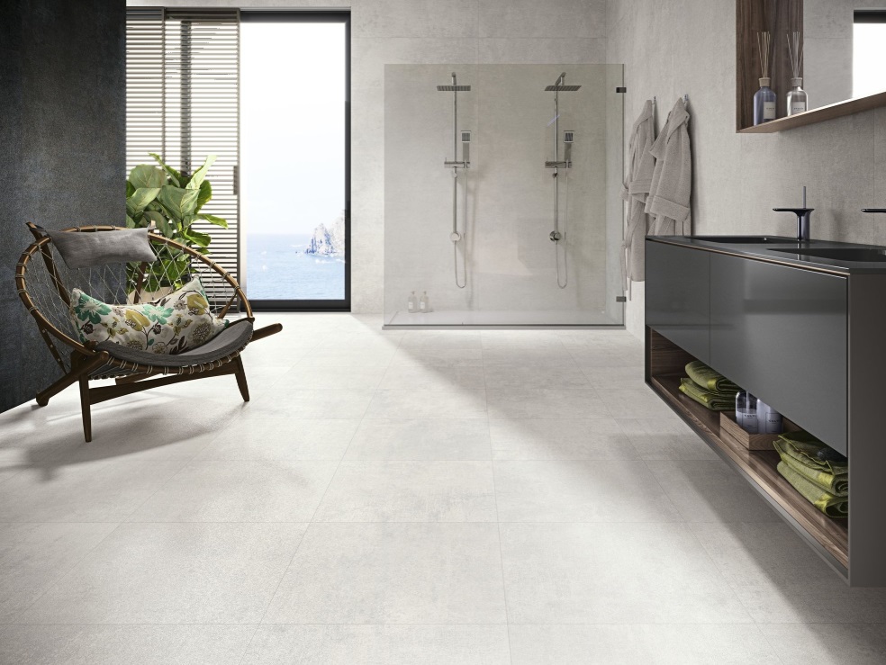 Okładzina ścienna do kuchni (Backsplash) ze spieku kwarcowego Baldocer Oneway White 120 x 260 cm, grubość 7 mm