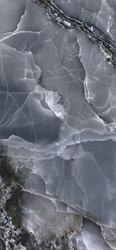 Okładzina ścienna do kuchni (Backsplash) ze spieku kwarcowego Baldocer Onyx Bleu 120 x 260 cm, grubość 7 mm