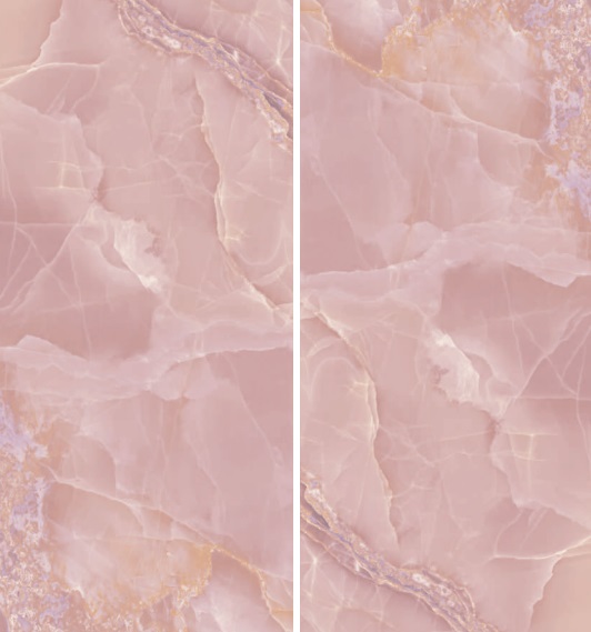Fartuch kuchenny (Backsplash) ze spieku kwarcowego Baldocer Onyx Rose 120 x 260 cm, grubość 7 mm